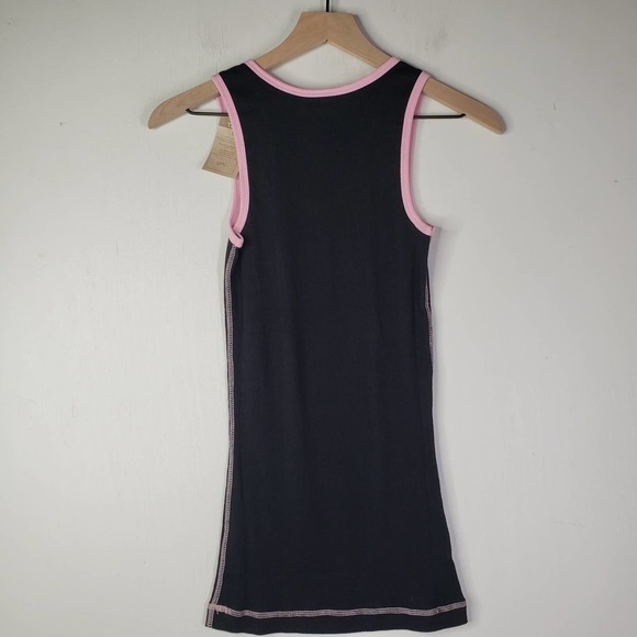 NEW Lazy One Pirate Bones‎ Ribbed Tank Top Black Red S Small NWT - Picture 5 of 7